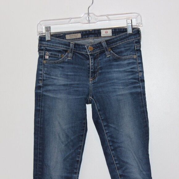 Ag Adriano Goldschmied Cigarette Roll-Up Low Rise Skinny Jeans Women's Size 25 - Picture 5 of 15